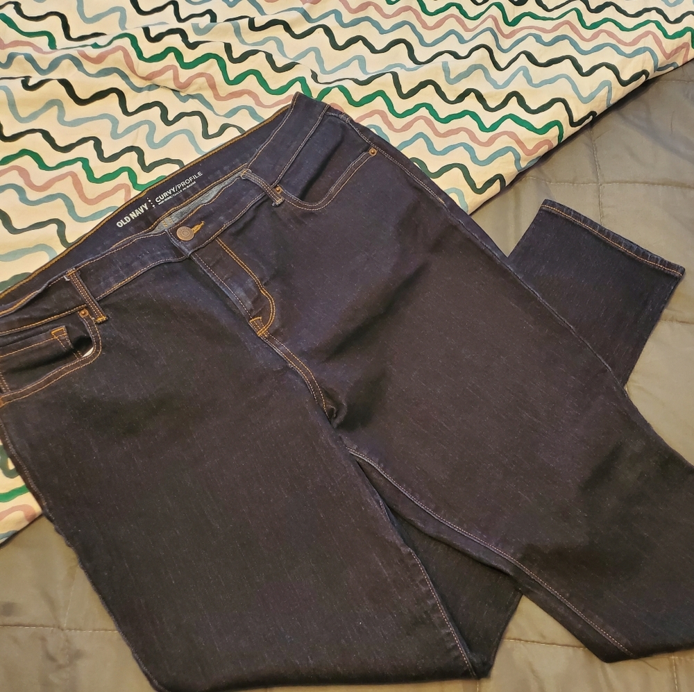 Old Navy Curvy Straight Leg Jeans